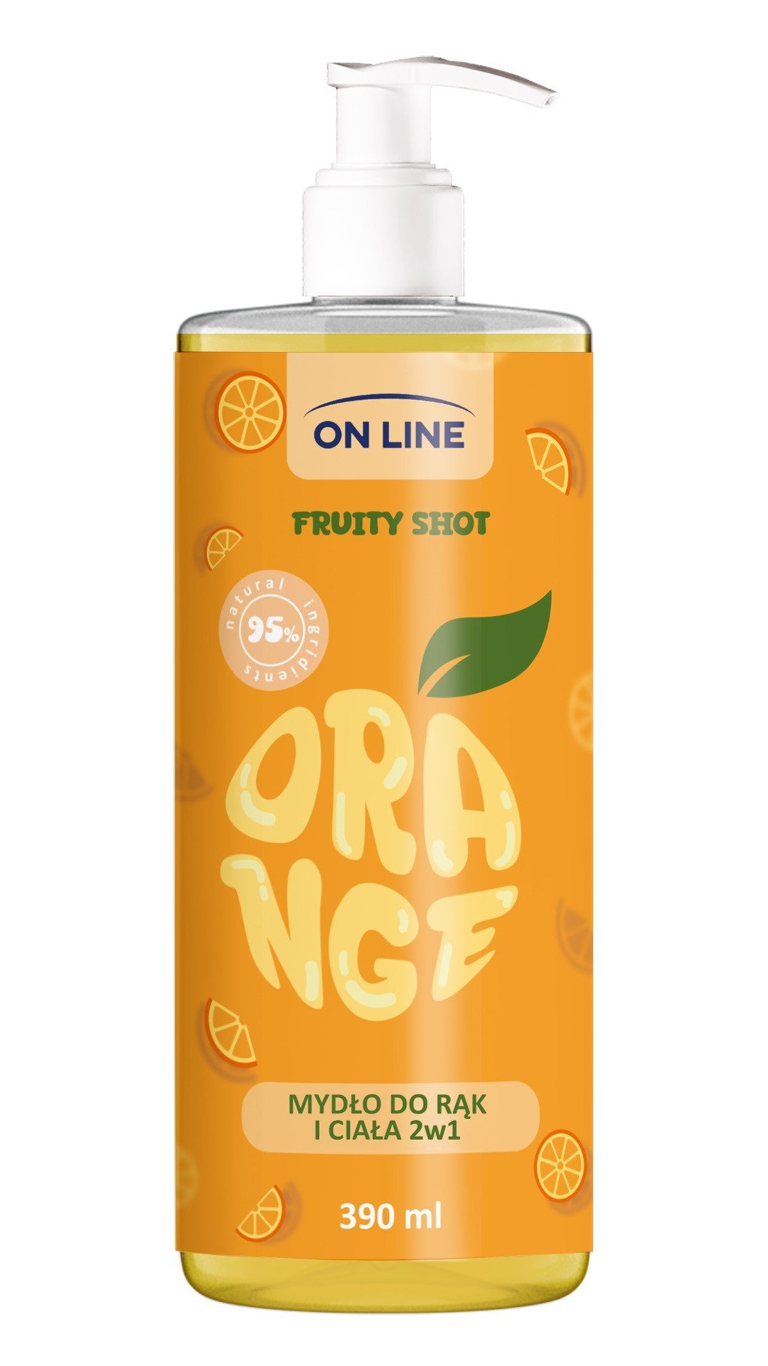 ON LINE Fruity Shot Soap Orange 390 ml | Vaistine1.lt | WestPharmacy.eu