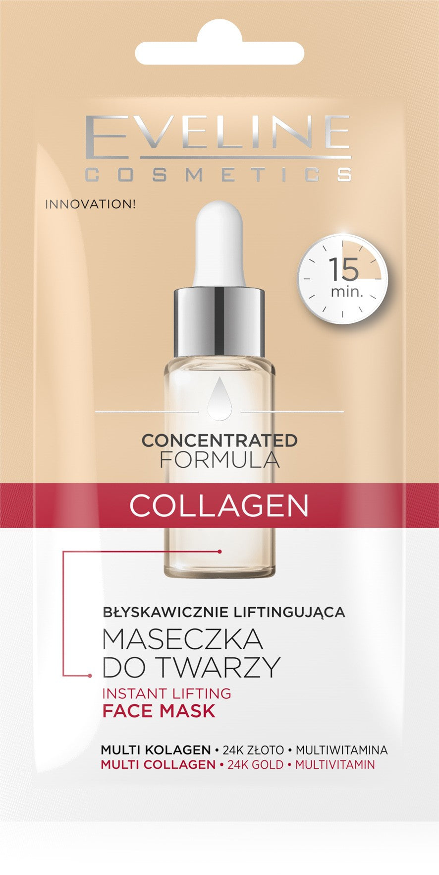 EVELINE Concentrated Formula COLLAGEN instantly lifting mask 8 ml | Vaistine1.lt | WestPharmacy.eu