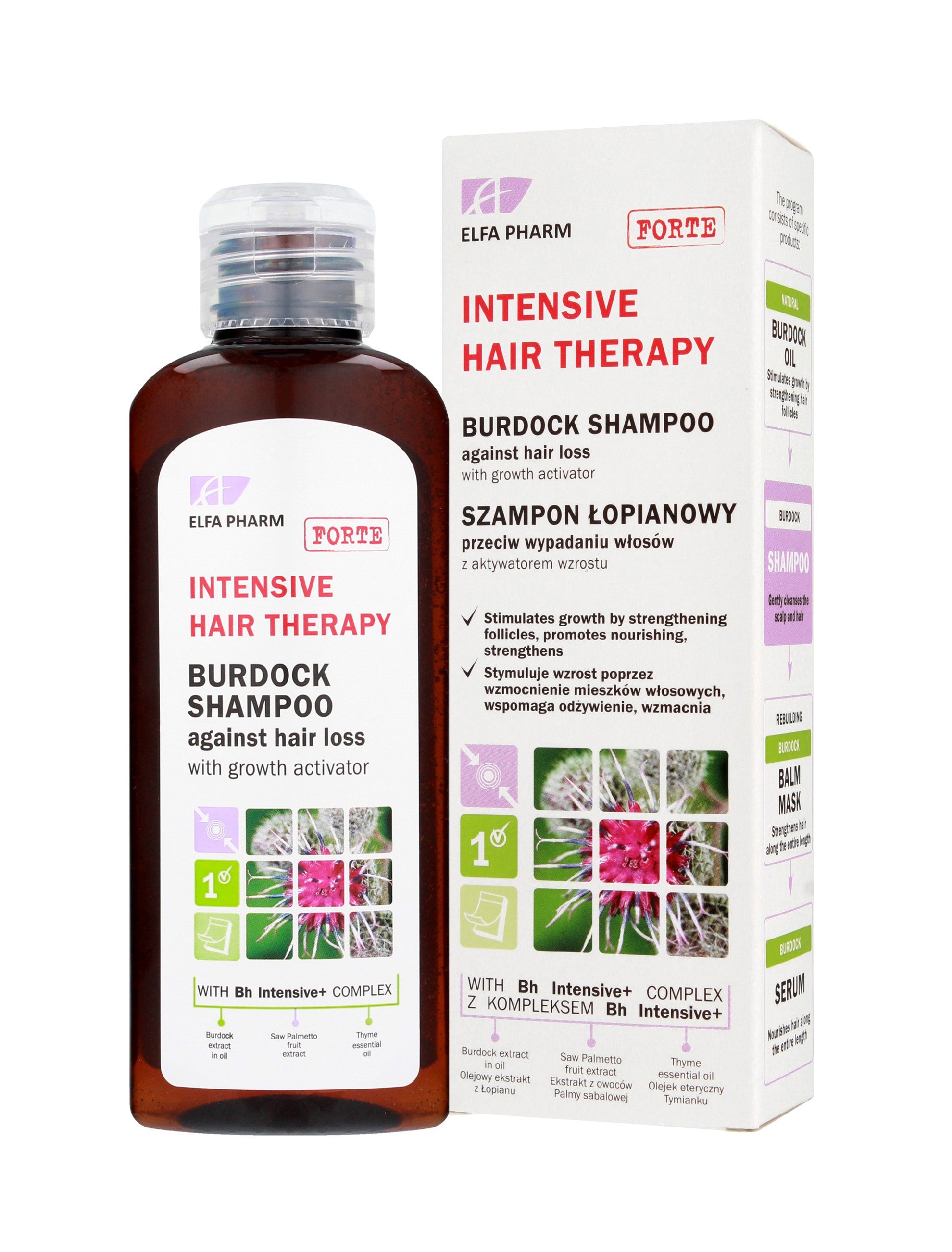 ELFA Intensive Burdock Shampoo against Hair Loss with Growth Activator - 200 ml | Vaistine1.lt | WestPharmacy.eu