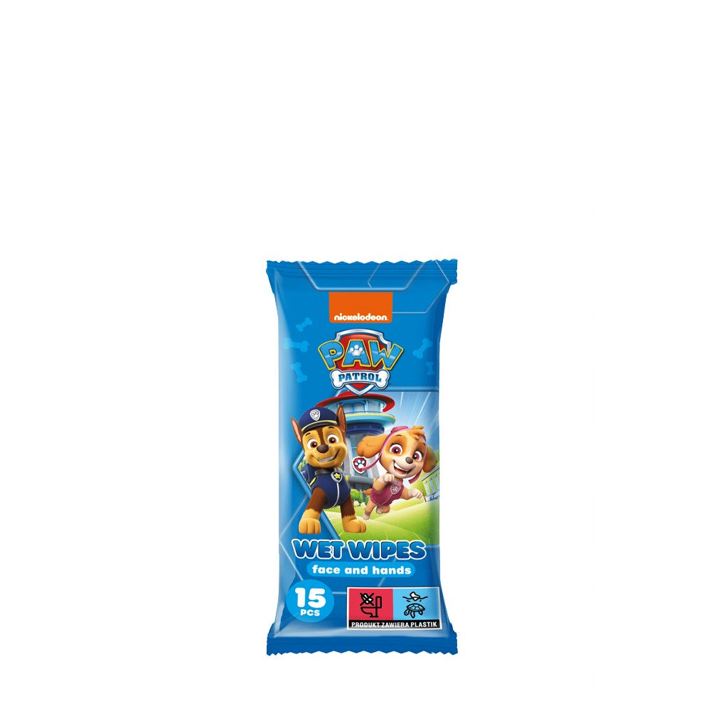 PSI PATROL wet wipes for children's face and hands Strawberry 15 pcs. | Vaistine1.lt | WestPharmacy.eu