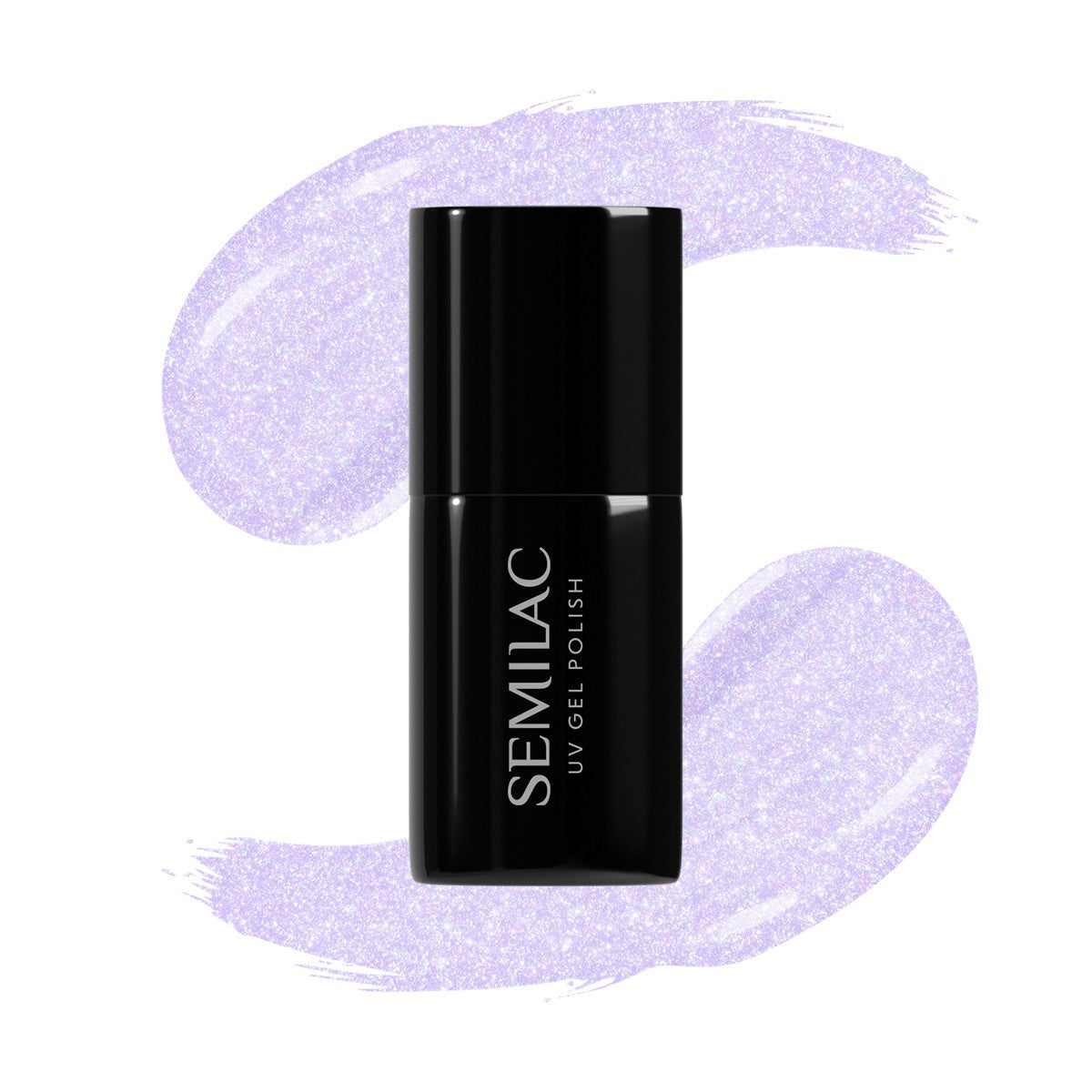 SEMILAC 499 Violet Vibes Hybrid Nail Polish 7ml with a sparkle | Vaistine1.lt | WestPharmacy.eu