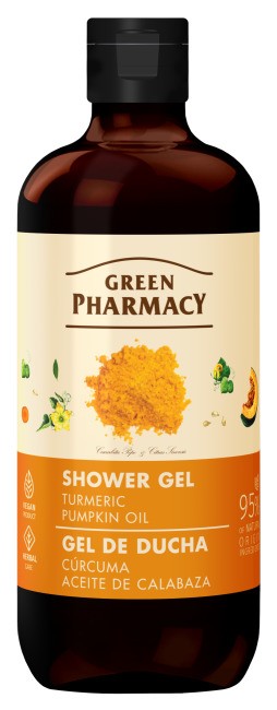 GREEN PHARMACY Multi Shower Gel Turmeric + Pumpkin Oil 500 ml | Vaistine1.lt | WestPharmacy.eu