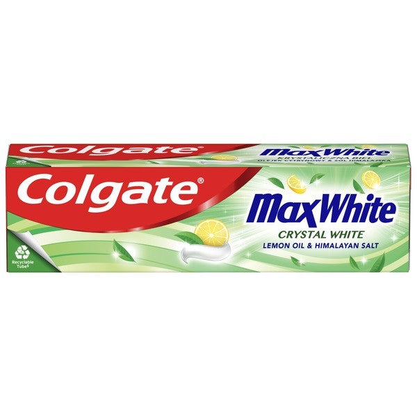COLGATE MaxWhite Toothpaste Lemon Oil&Himalayan Salt 75 ml | Vaistine1.lt | WestPharmacy.eu