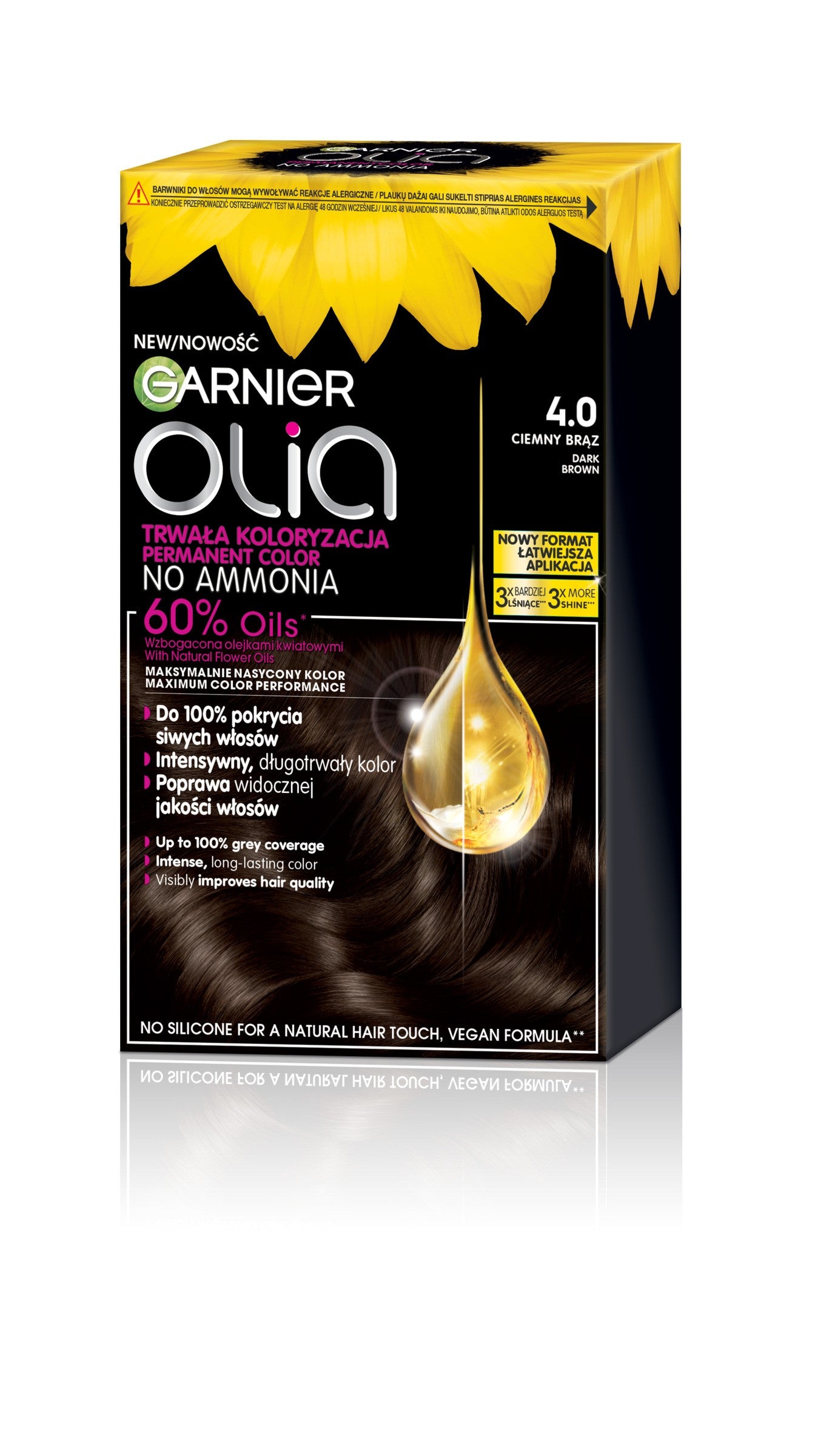 GARNIER Olia Hair dye no. 4.0 Dark Brown | Vaistine1.lt | WestPharmacy.eu