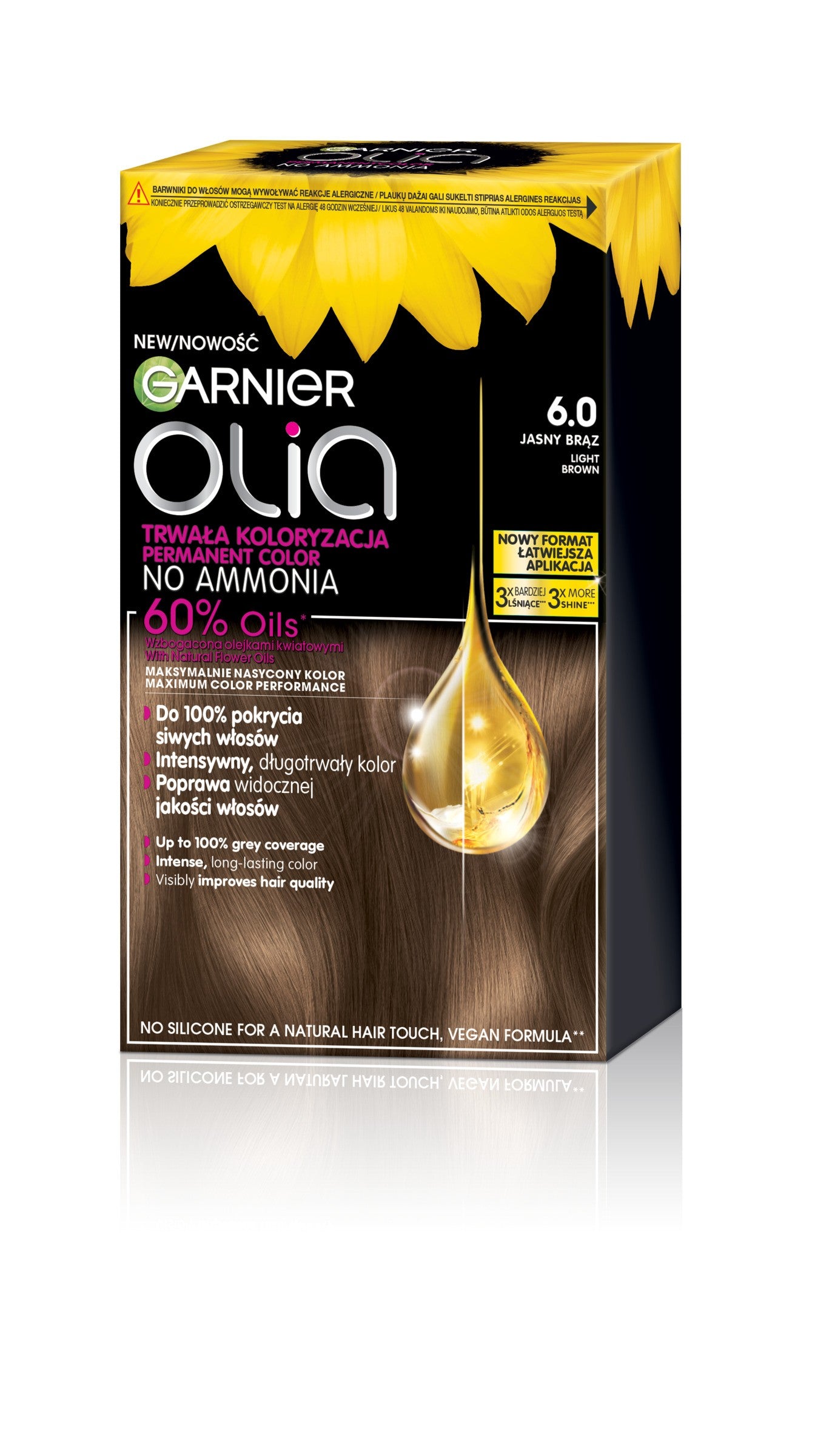 GARNIER Olia Hair dye no. 6.0 Light Brown - Light brown | Vaistine1.lt | WestPharmacy.eu
