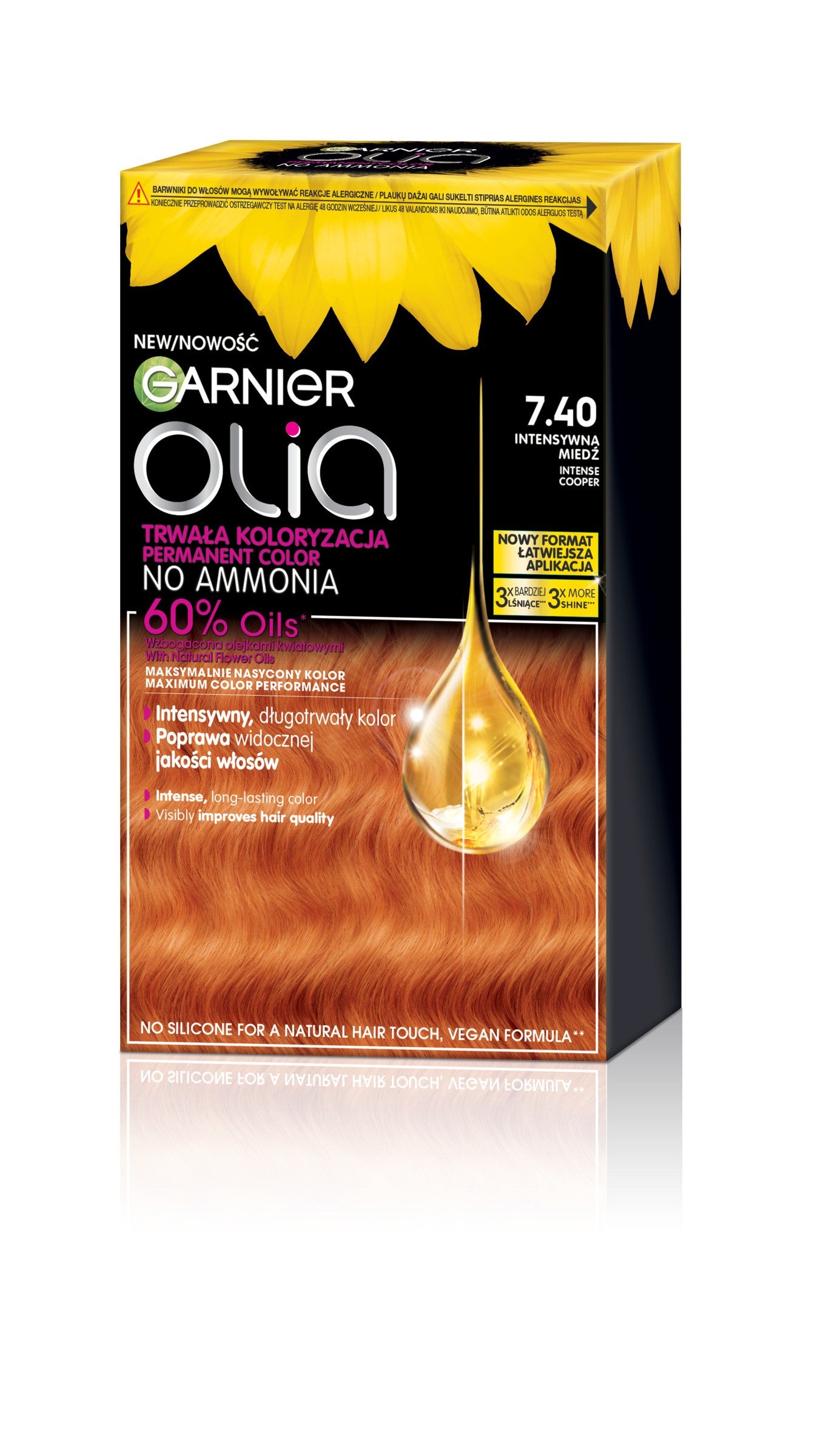 GARNIER Olia Hair dye no. 7.40 Intense Copper - Intense copper | Vaistine1.lt | WestPharmacy.eu