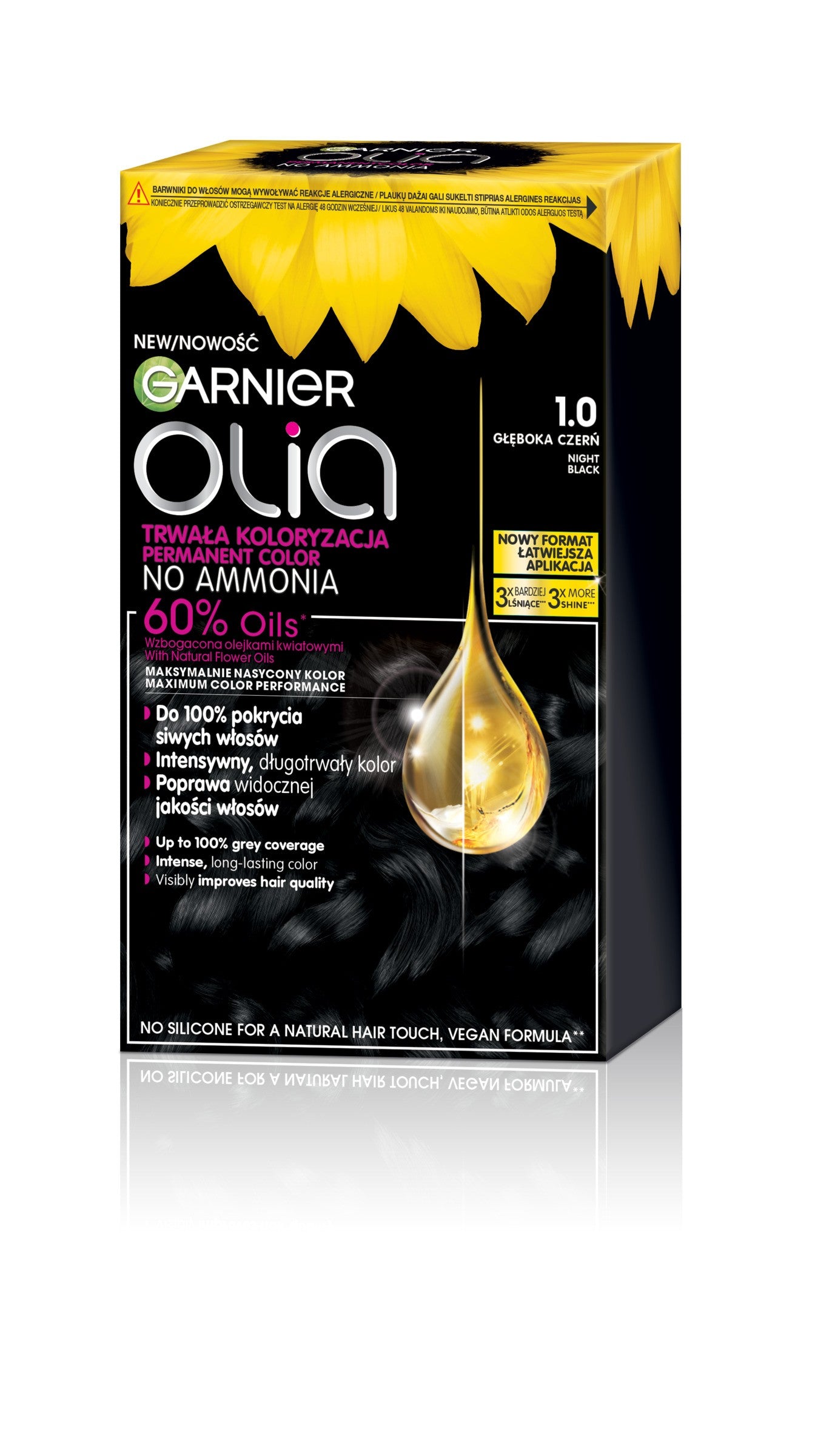 GARNIER Olia Hair dye no. 1.0 Night Black - Deep black | Vaistine1.lt | WestPharmacy.eu