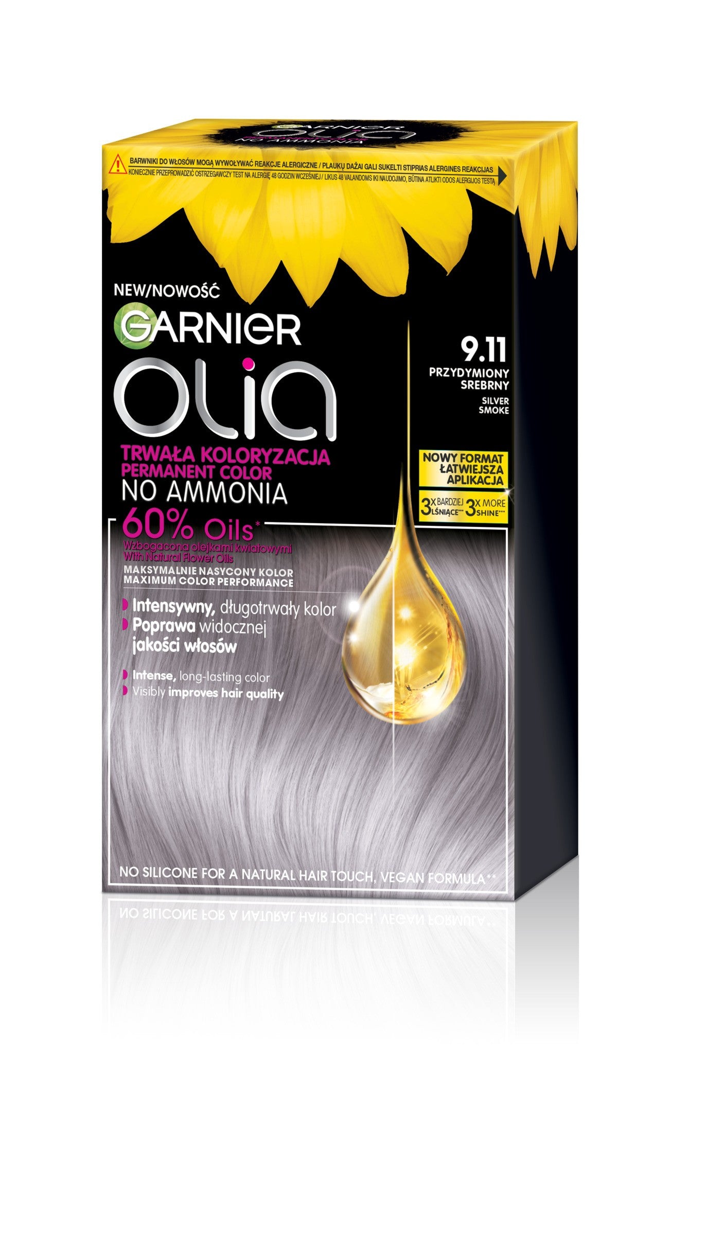 GARNIER Olia Hair dye no. 9.11 Silver Smoke - Smoky silver | Vaistine1.lt | WestPharmacy.eu