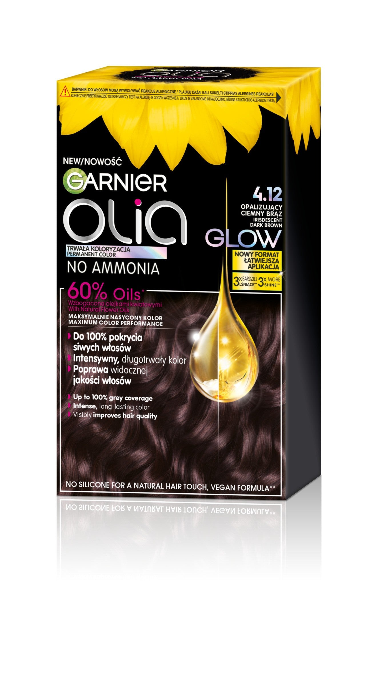 GARNIER Olia Hair dye no. 4.12 Dark Brown - Iridescent dark brown | Vaistine1.lt | WestPharmacy.eu