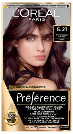 LOREAL Preference Hair Color 5.21 Cool Opalescent Light Brown | Vaistine1.lt | WestPharmacy.eu