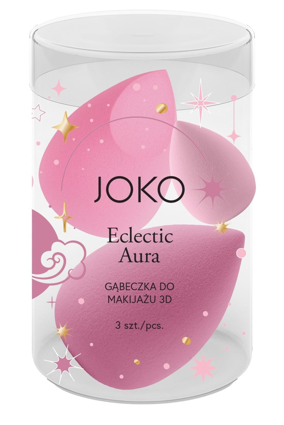 JOKO 3D Eclectic Aura makeup sponge 1 pack - 3 pcs | Vaistine1.lt | WestPharmacy.eu