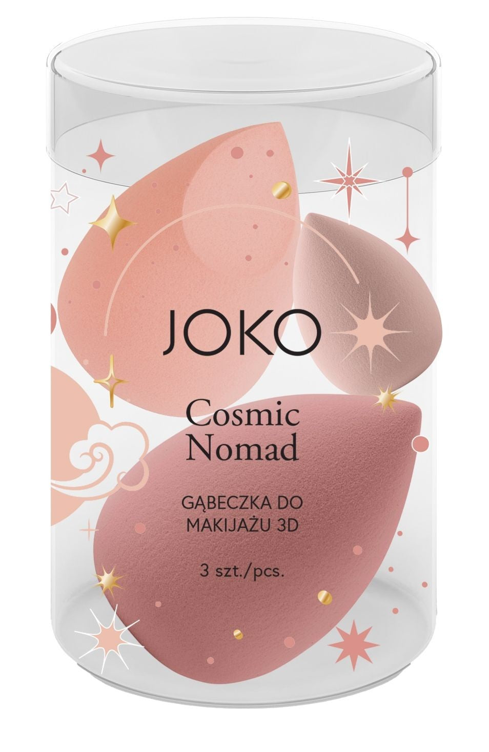 JOKO 3D Cosmic Nomad makeup sponge 1 pack - 3 pcs | Vaistine1.lt | WestPharmacy.eu