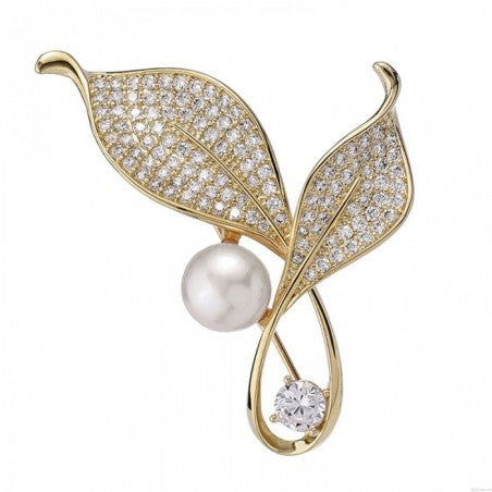 ECARLA Decorative brooch - Crystal with pearl Bz117 | Vaistine1.lt | WestPharmacy.eu