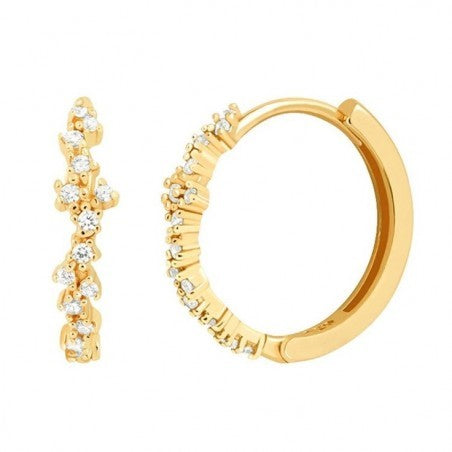 ECARLA Earrings surgical steel plated with 14k 3214 gold | Vaistine1.lt | WestPharmacy.eu