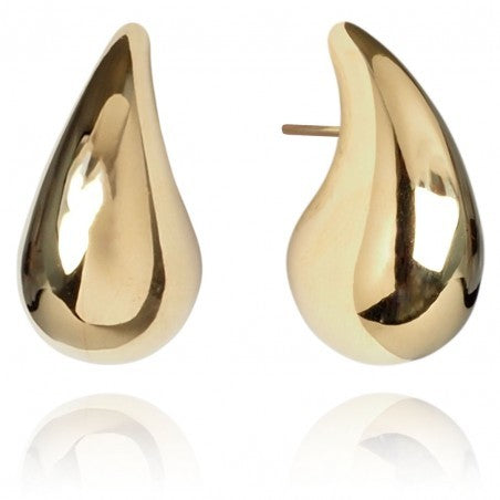 ECARLA Earrings surgical steel plated with 14k gold Stud - Teardrop 3139 | Vaistine1.lt | WestPharmacy.eu