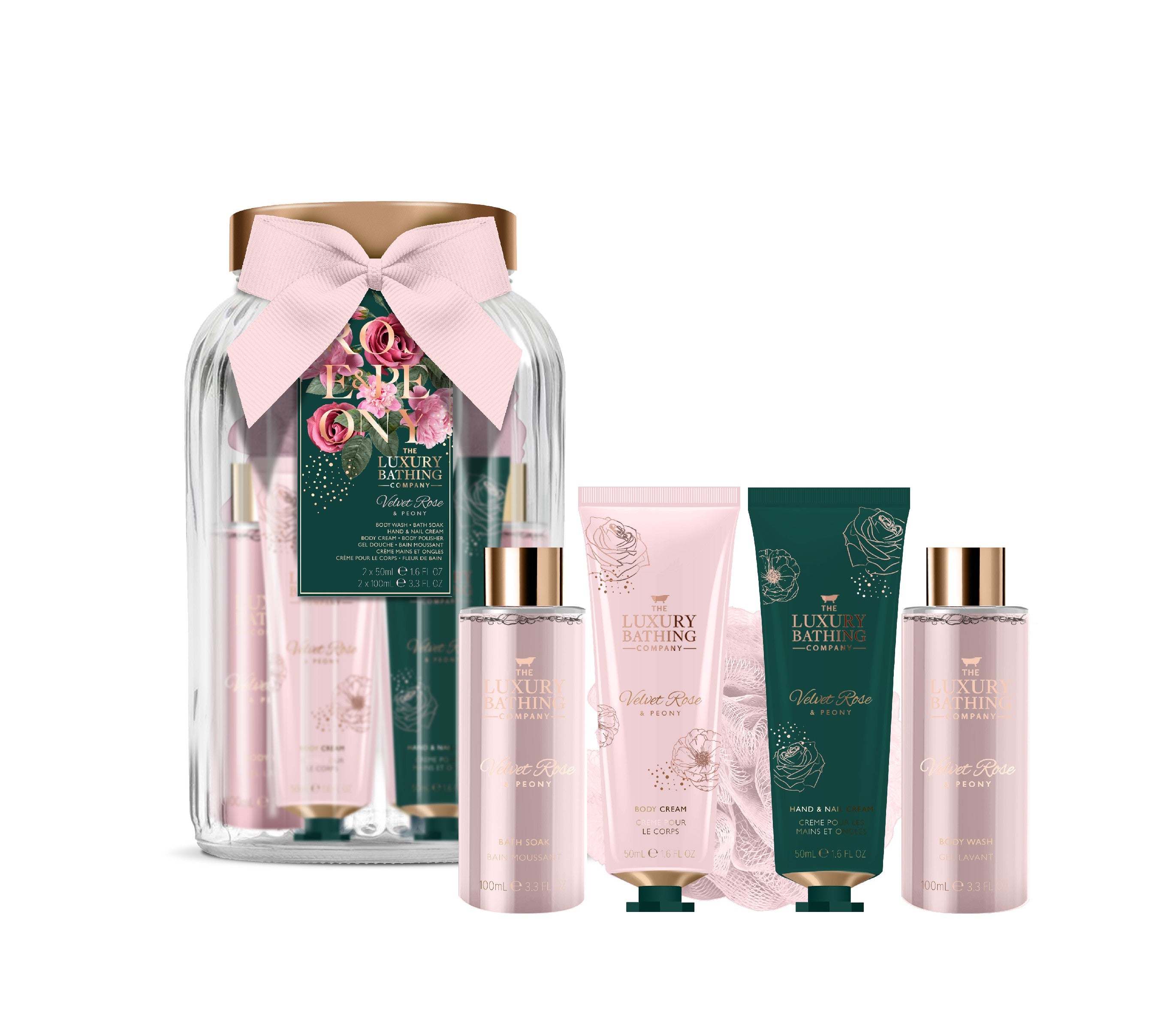 THE LUXURY BATHING COMPANY Velvet Rose & Peony Gift Set - Pur Indulgence 1 pack. | Vaistine1.lt | WestPharmacy.eu