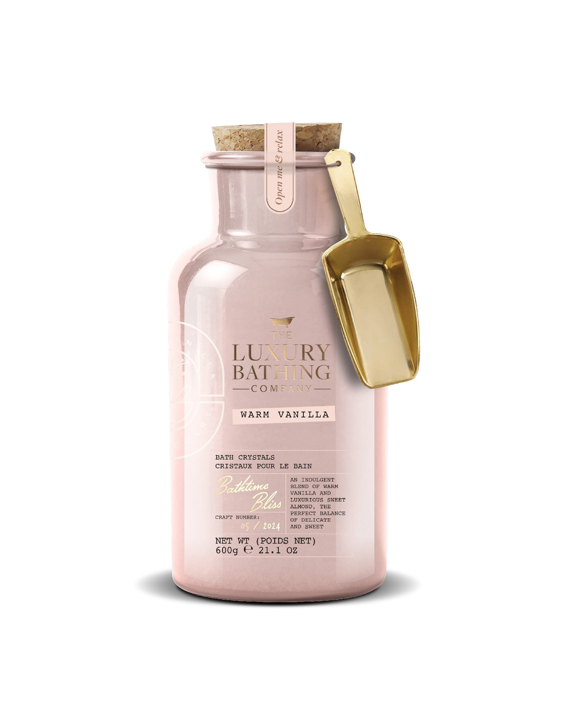 THE LUXURY BATHING COMPANY Bathtime Bliss Warm Vanilla bath crystals 600 g | Vaistine1.lt | WestPharmacy.eu