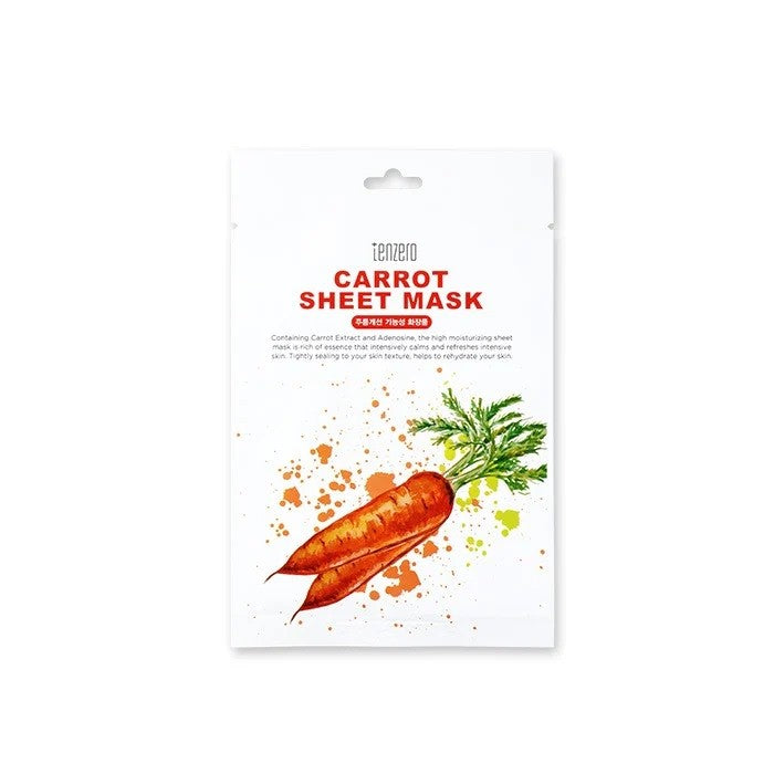 TENZERO Sheet mask - Carrot 25 ml | Vaistine1.lt | WestPharmacy.eu