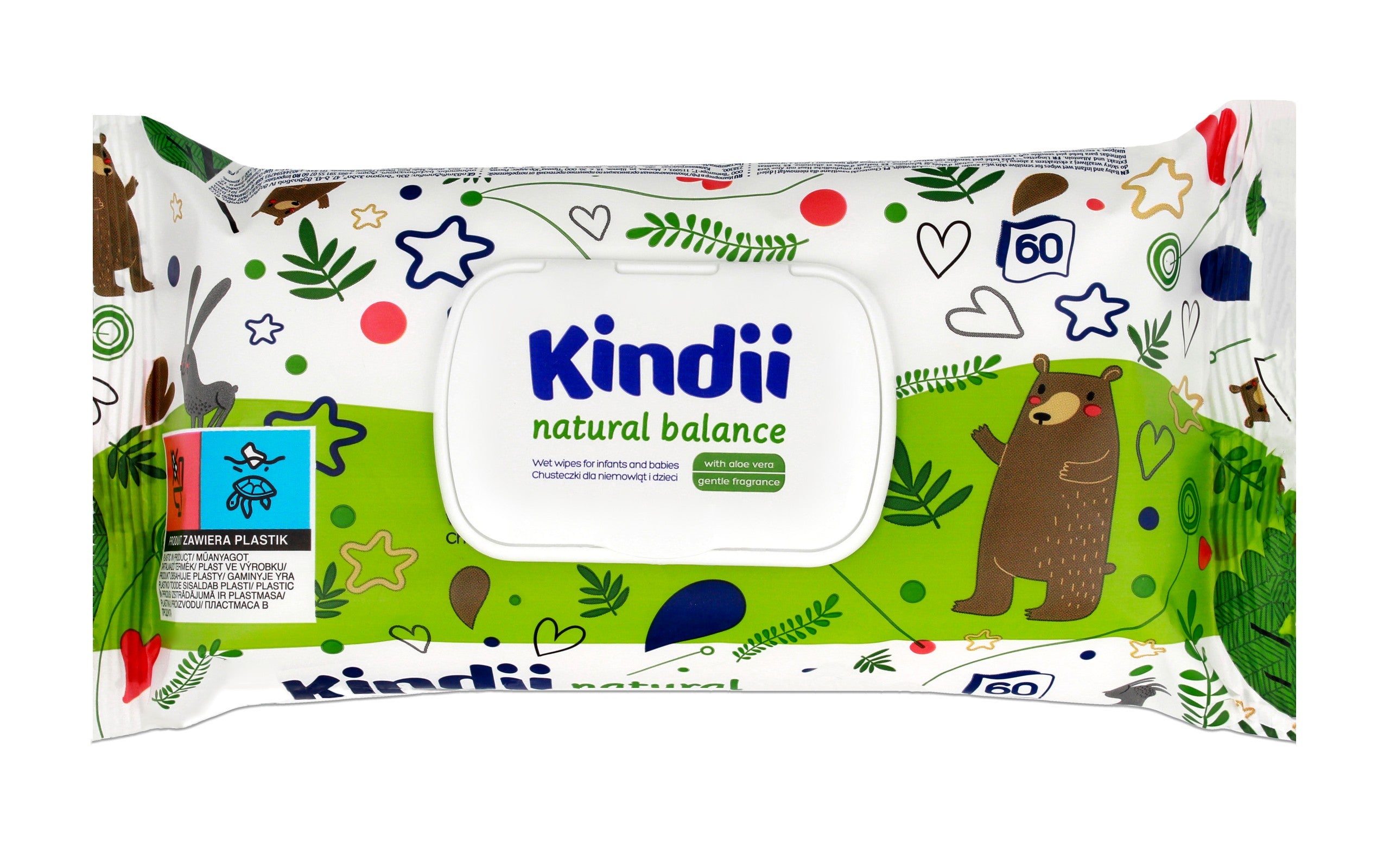 HARPER KINDI chust.Natural Balance 60szt | Vaistine1.lt | WestPharmacy.eu