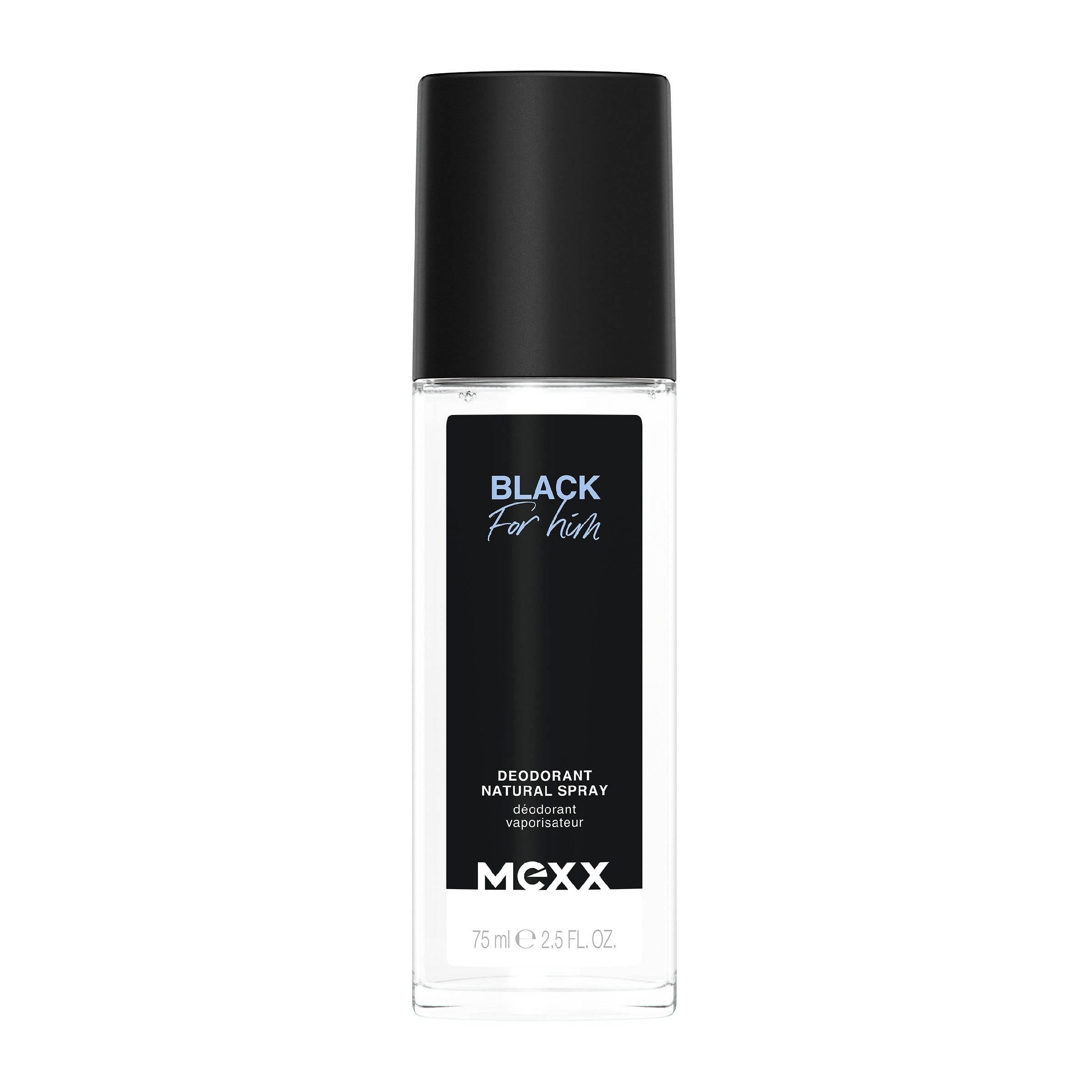 MEXX Natural deodorant spray Black for Him 75 ml | Vaistine1.lt | WestPharmacy.eu