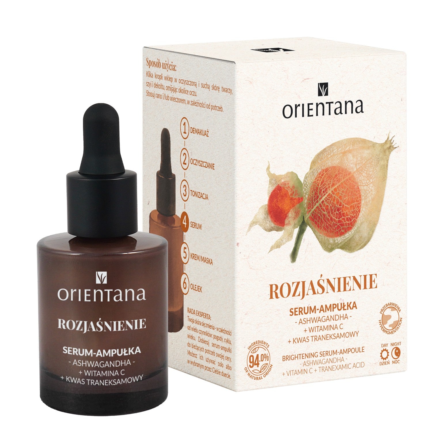 ORIENTANA Serum-ampoule for day and night - Brightening 30 ml | Vaistine1.lt | WestPharmacy.eu
