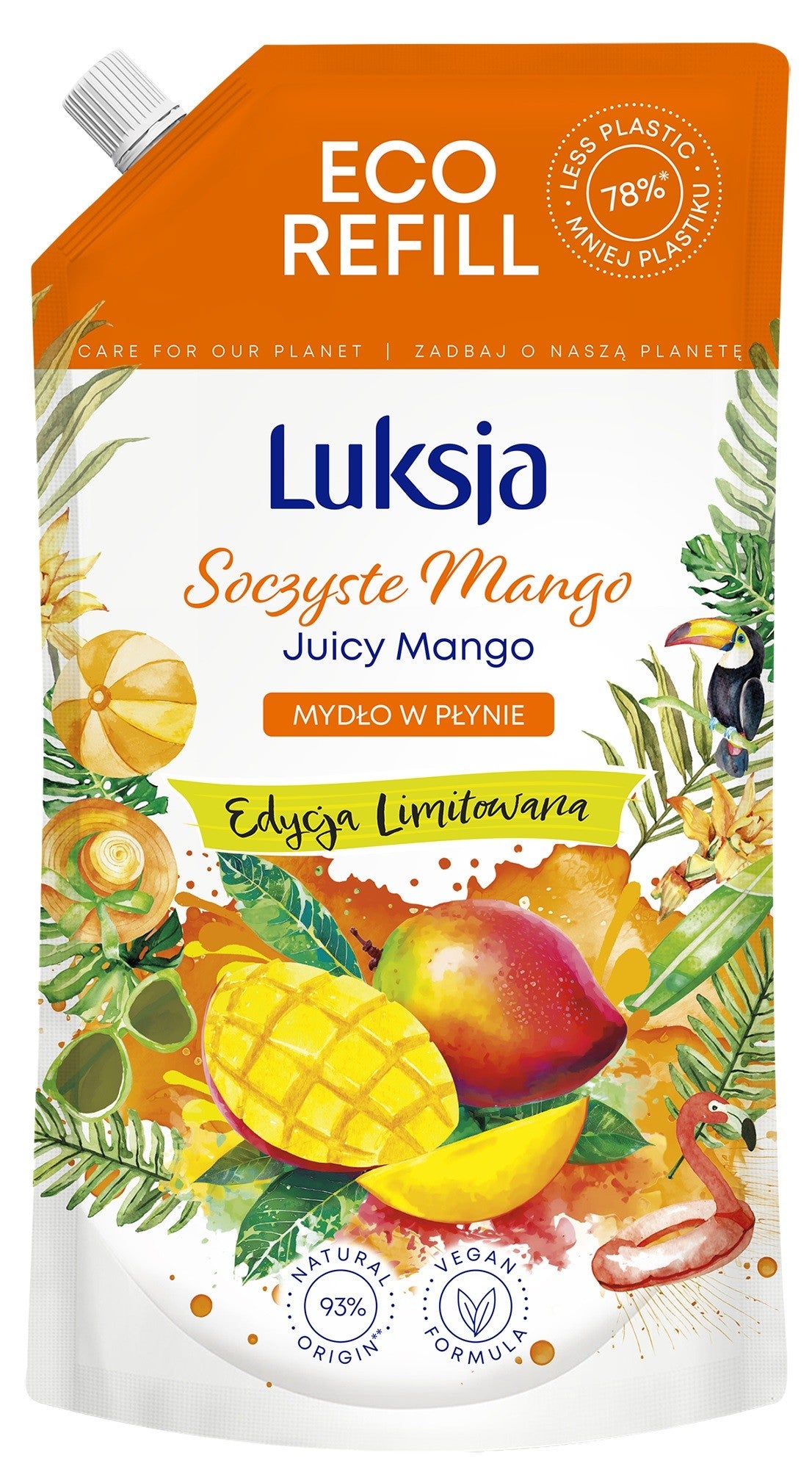 LUKSJA Creamy & Soft Liquid soap Juicy Mango 900ml - stock (limited edition) | Vaistine1.lt | WestPharmacy.eu