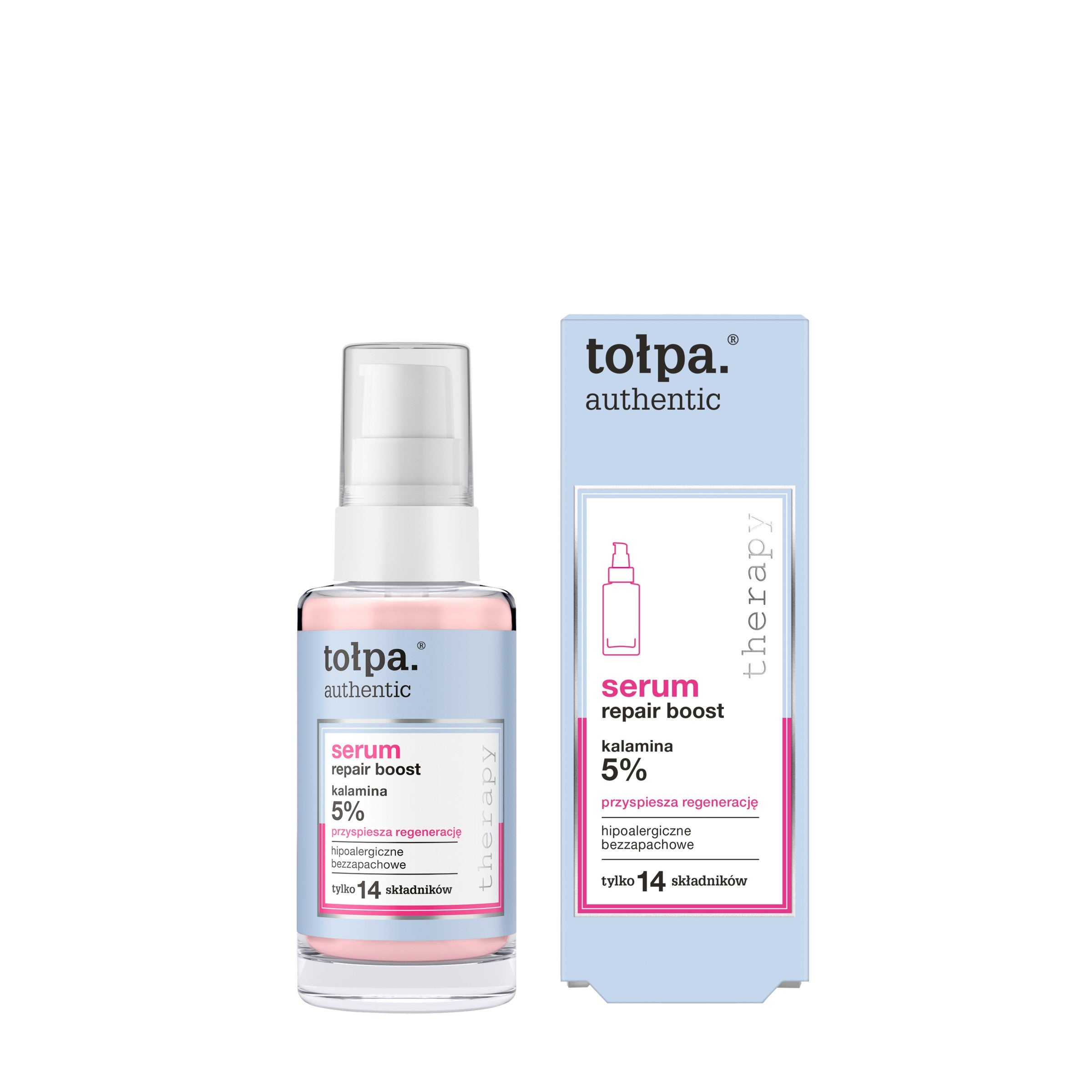 TOŁPA Authentic Repair Boost face serum - accelerates regeneration (5% calamine) 30 ml | Vaistine1.lt | WestPharmacy.eu
