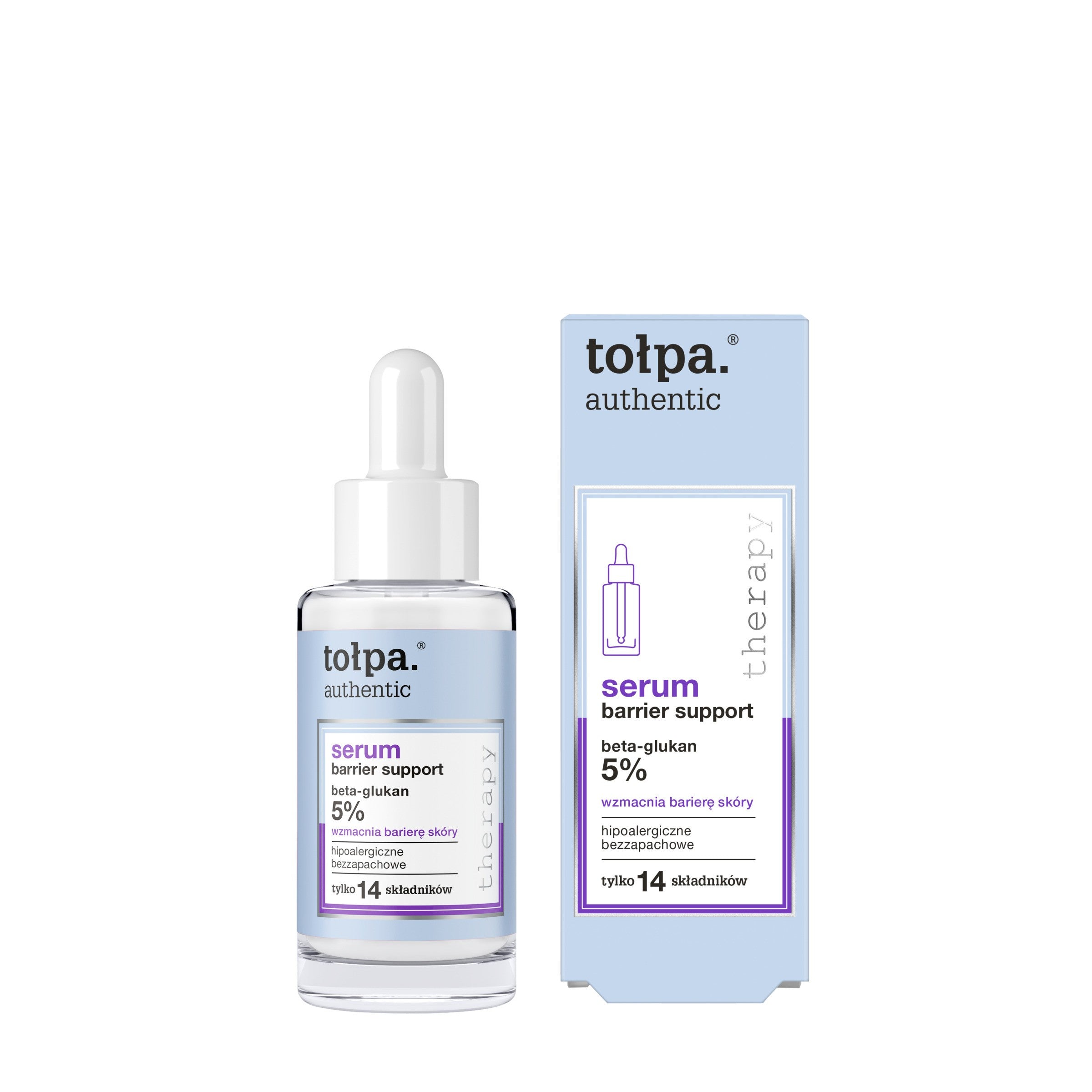 TOŁPA Authentic Barrier Support face serum - strengthens the skin barrier (5% beta-glucan) 30 ml | Vaistine1.lt | WestPharmacy.eu