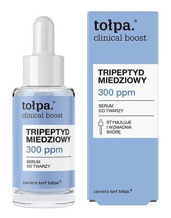 TOŁPA Clinical Boost Copper Tripeptide 300 ppm Facial serum | Vaistine1.lt | WestPharmacy.eu