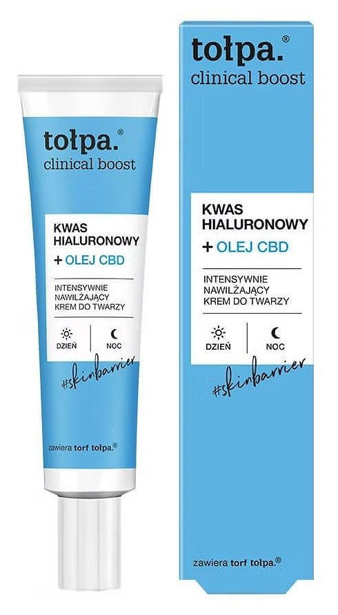 TOŁPA Clinical Boost Hyaluronic Acid + CBD Oil Moisturizing Face Cream 40 ml | Vaistine1.lt | WestPharmacy.eu