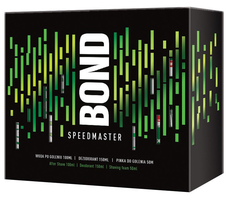 BOND Speedmaster Men's gift set - Aftershave 100 ml + Deodorant 150 ml + Shaving foam 50 ml | Vaistine1.lt | WestPharmacy.eu