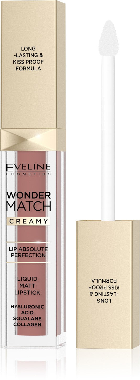 EVELINE Matte Liquid Lipstick Wonder Match Creamy No. 09 - Dream Nude 6.8 ml | Vaistine1.lt | WestPharmacy.eu