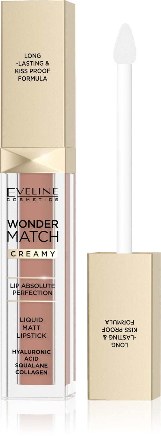 EVELINE Matte Liquid Lipstick Wonder Match Creamy No. 11 - Milky Nude 6.8 ml | Vaistine1.lt | WestPharmacy.eu