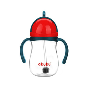AKUKU Water bottle with straw and weight Blue and red (a0164) | Vaistine1.lt | WestPharmacy.eu
