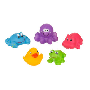 AKUKU Bath Toys - colorful animals (a0363) 1 pack - 5 pcs. | Vaistine1.lt | WestPharmacy.eu
