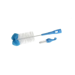 AKUKU Brush for washing bottles and teats with a sponge and a retractable mini brush - blue (a0574) | Vaistine1.lt | WestPharmacy.eu