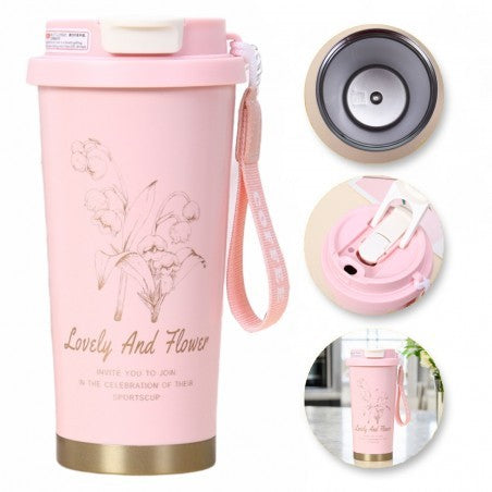 ECARLA Thermal mug 550ml BD28WZ2 pink | Vaistine1.lt | WestPharmacy.eu