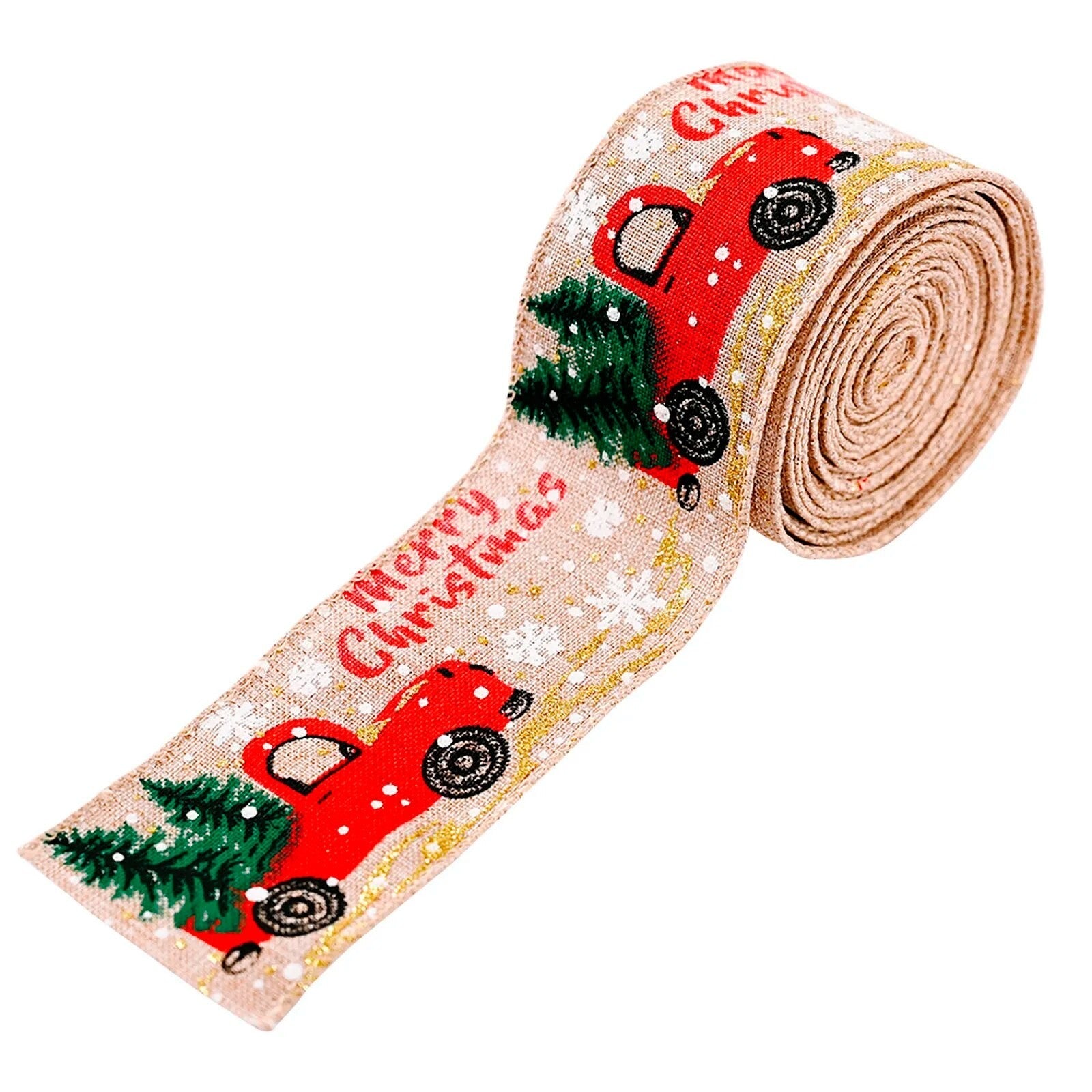 ECARLA Christmas ribbon Christmas Beige 5m KSN71 | Vaistine1.lt | WestPharmacy.eu