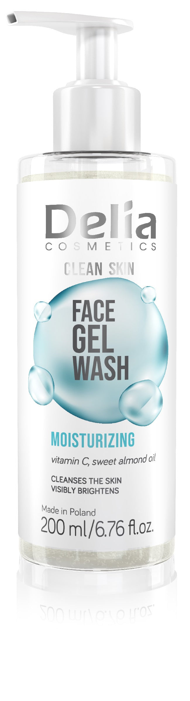 CLEAN SKIN - FDA - Moisturizing cleansing gel bottle 200ml EN/FR/NL/DE/ES/PL k12 | Vaistine1.lt | WestPharmacy.eu