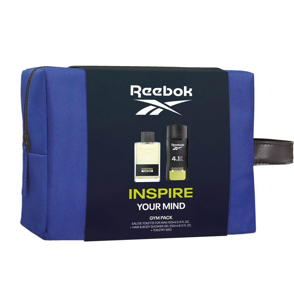 REEBOK Inspire Your Mind Gift set - cosmetic bag (eau de toilette 100ml + shower gel 250ml) - men's | Vaistine1.lt | WestPharmacy.eu