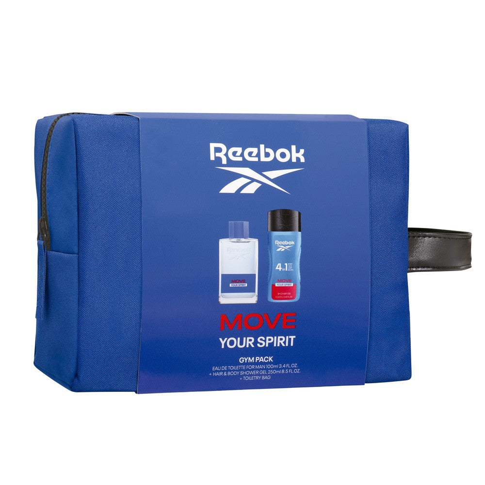 REEBOK Move Your Spirit Gift set - cosmetic bag (eau de toilette 100ml + shower gel 250ml) - men's | Vaistine1.lt | WestPharmacy.eu