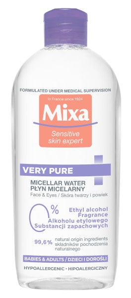 MIXA Micellar water for face and eyes for adults and children, 400 ml | Vaistine1.lt | WestPharmacy.eu