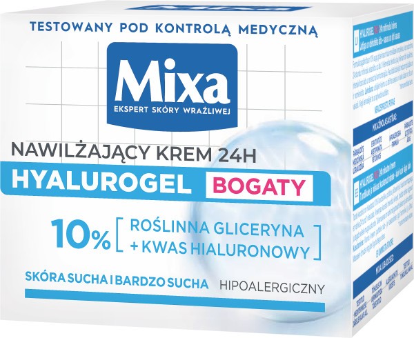 MIXA Hyalurogel Rich Cream intensely moisturizing, 50 ml | Vaistine1.lt | WestPharmacy.eu