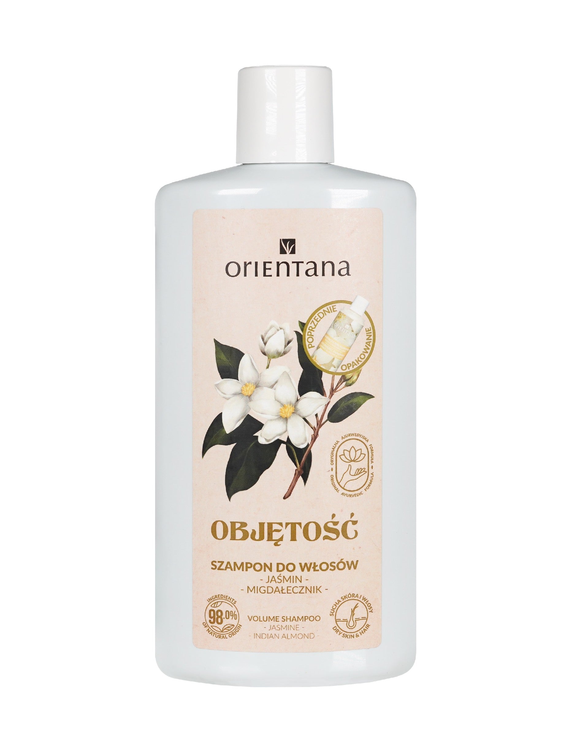 ORIENTANA Ayurvedic Hair Volume Shampoo - Jasmine and Almond Tree 210 ml | Vaistine1.lt | WestPharmacy.eu