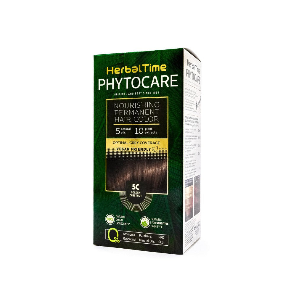 HERBAL TIME Phytocare Natural Hair Color 5C Golden Chestnut | Vaistine1.lt | WestPharmacy.eu