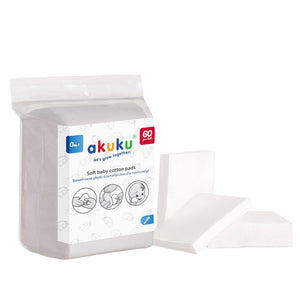 AKUKU cosmetic pads for infants 60 pcs., A0003 | Vaistine1.lt | WestPharmacy.eu