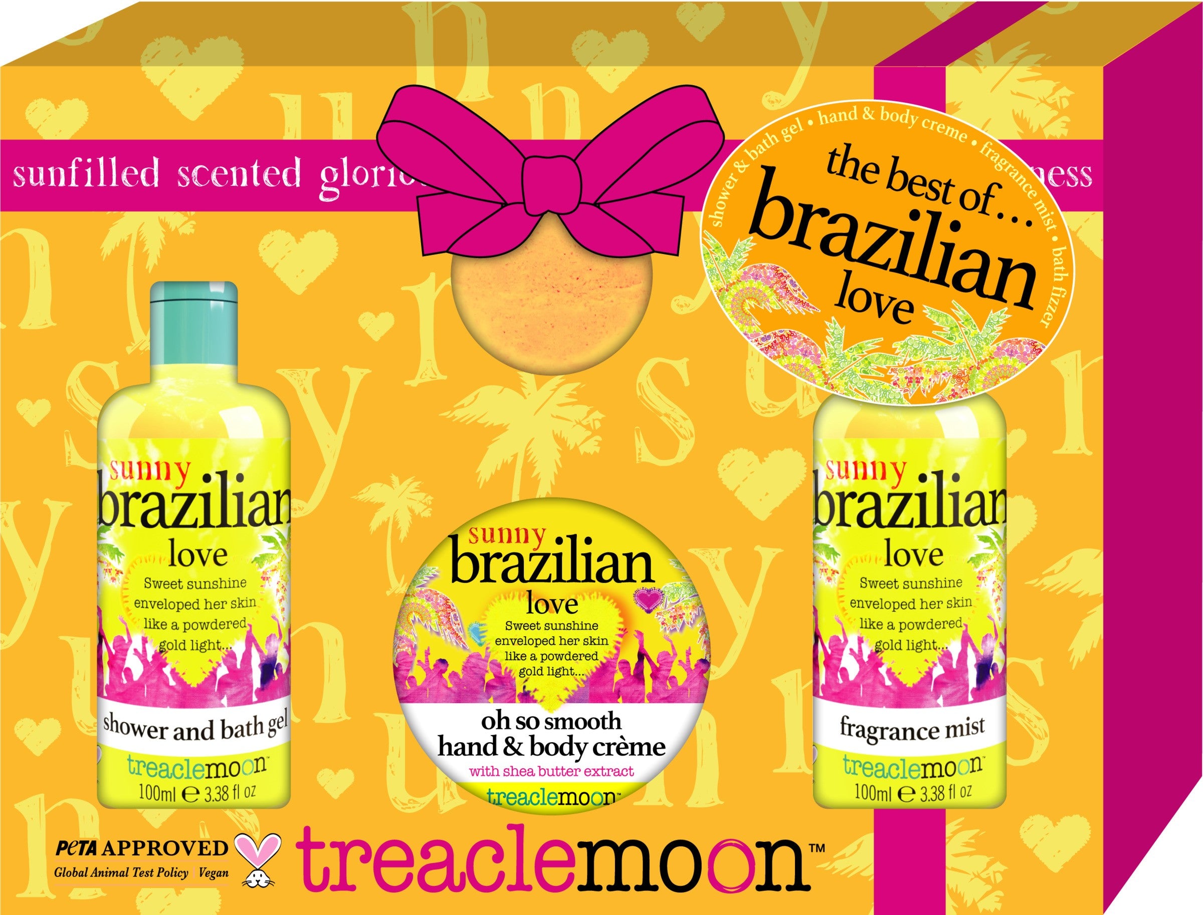TREACLEMOON The Best of Brazilian Love gift set (Shower gel + Body lotion + Body mist + Bath bomb) 1 pack. - 4 pcs. | Vaistine1.lt | WestPharmacy.eu