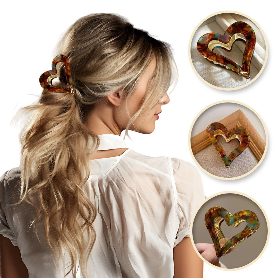 ECARLA Metal hair clip SP341ZIE - heart | Vaistine1.lt | WestPharmacy.eu