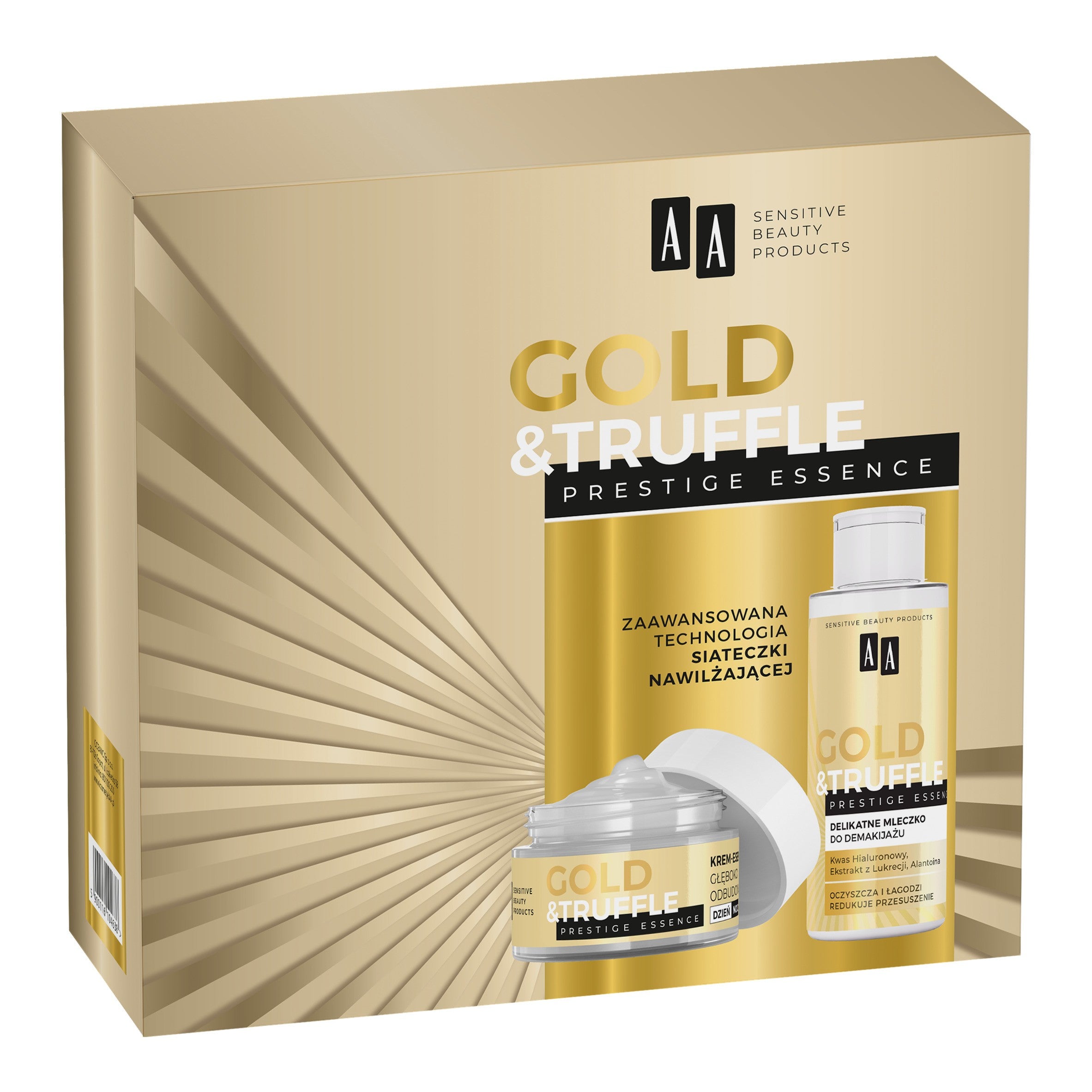 AA Gold & Truffle 65 Prestige Essence Gift Set (Rebuilding Essence Cream 50 ml + Make-up Removal Milk 150 ml) | Vaistine1.lt | WestPharmacy.eu