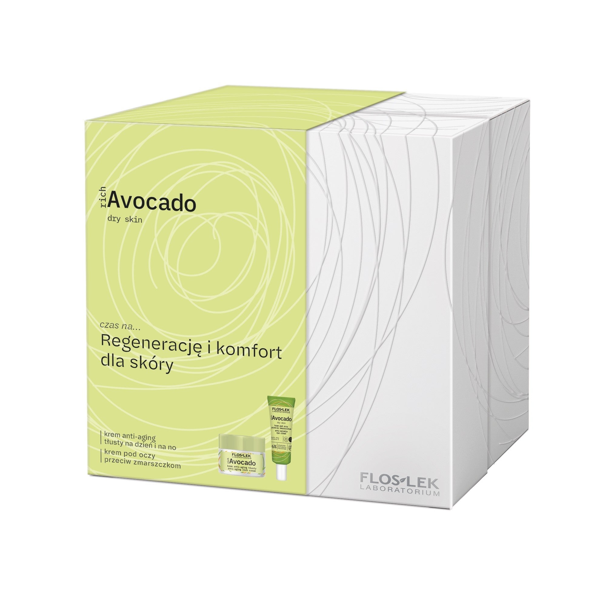 FLOSLEK Rich Avocado gift set Regeneration and comfort for the skin | Vaistine1.lt | WestPharmacy.eu